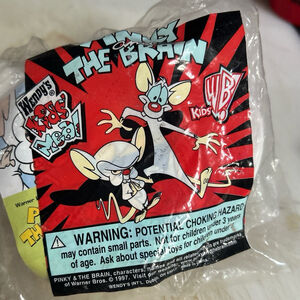 Vintage Warner Bros Pinky and The Brain Action Figure